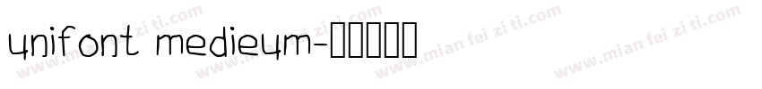 unifont medieum字体转换